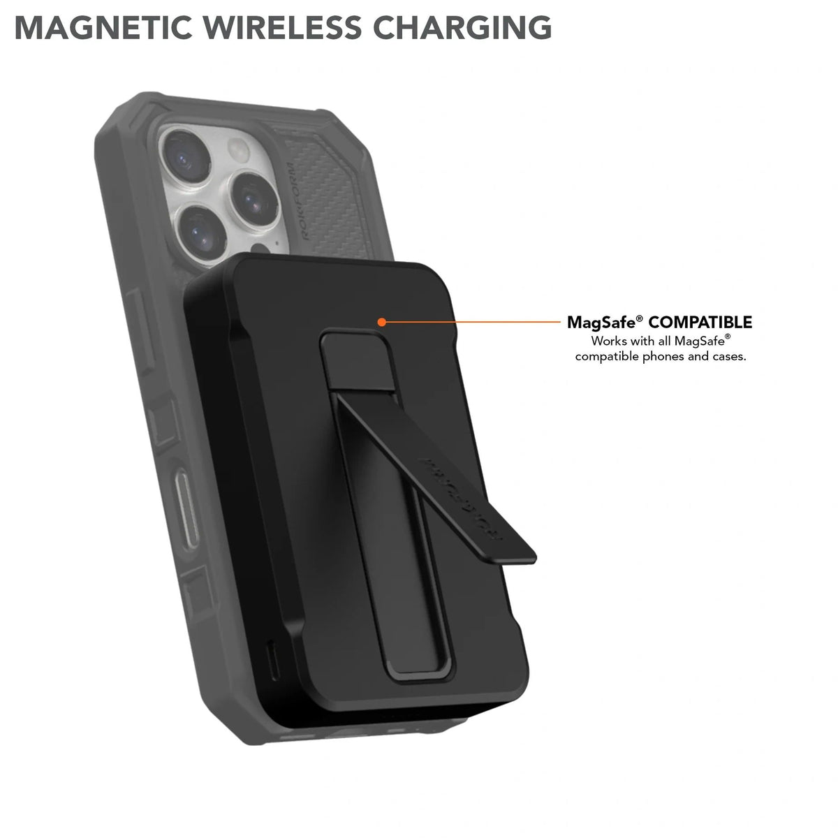 339201-10K 10000mAh Wireless Magnetic Power Bank with Stand
