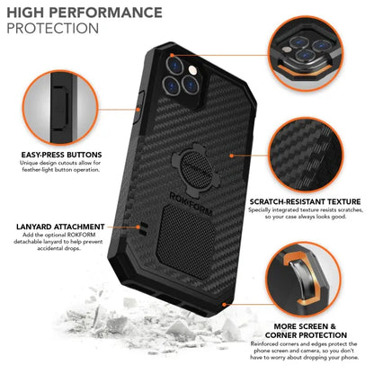 307401P iPhone 12 Pro Max Case - Rugged Black