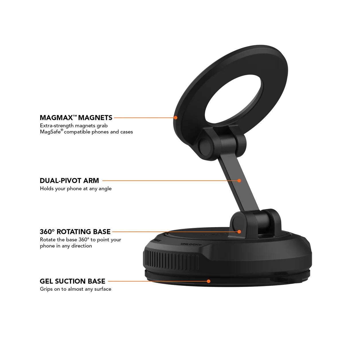 333501P Portable Magnetic Suction Mount