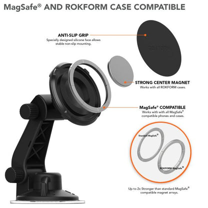 333501-M Magnetic Windshield Suction Mount