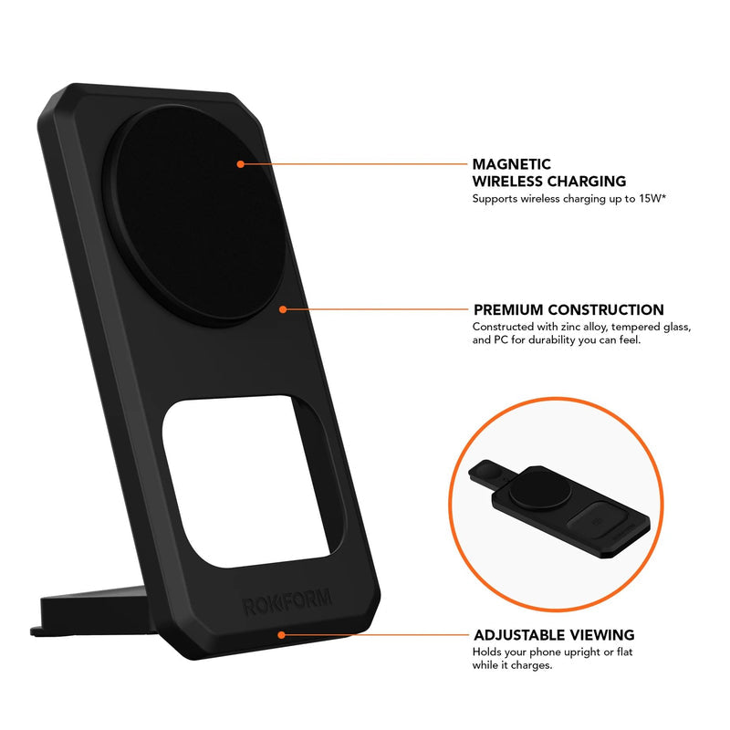 339901 3-in-1 Foldable Wireless Charging Stand