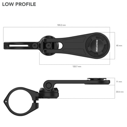 334101P2 Black Motorcycle Handlebar Phone Mount