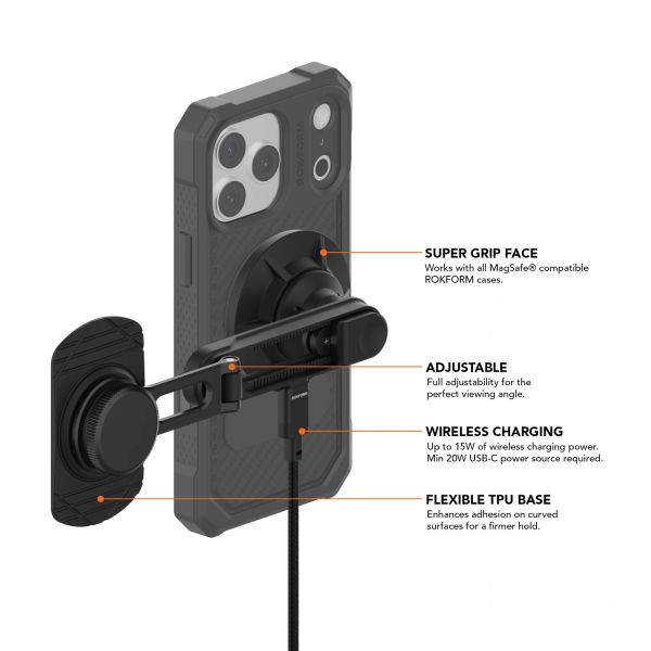340001 Car Screen Phone Mount Charger