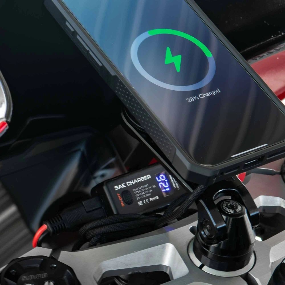 334101-AD Motorcycle 12V to USB-C Adapter