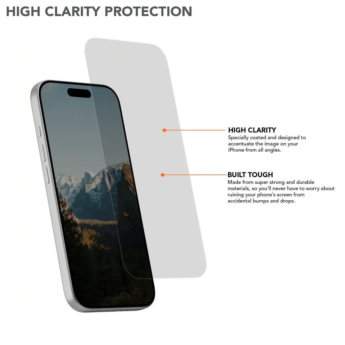 353221 18 Pro Tempered Glass Screen Protector (2 Pack)